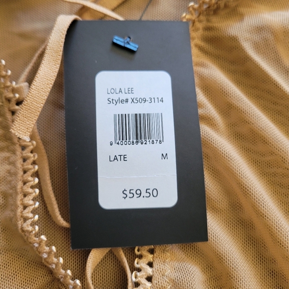 Frederick’s of Hollywood Lola Lee Nude Sheer Bodysuit Medium NWT Women’s - Picture 5 of 7